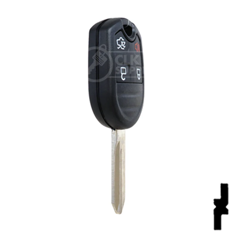4-Button Remote Head Key w/ Ford Logo Tex 4D-63 (80-Bit) | Ford | 5912512 - Image 6