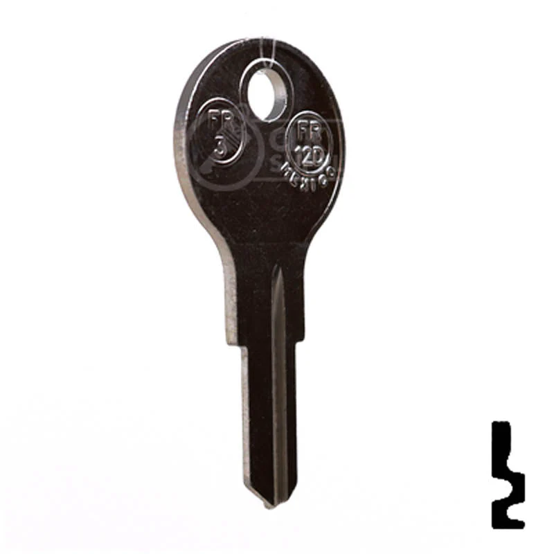Uncut Key Blank | Fort | FR3, 1054G - Image 15