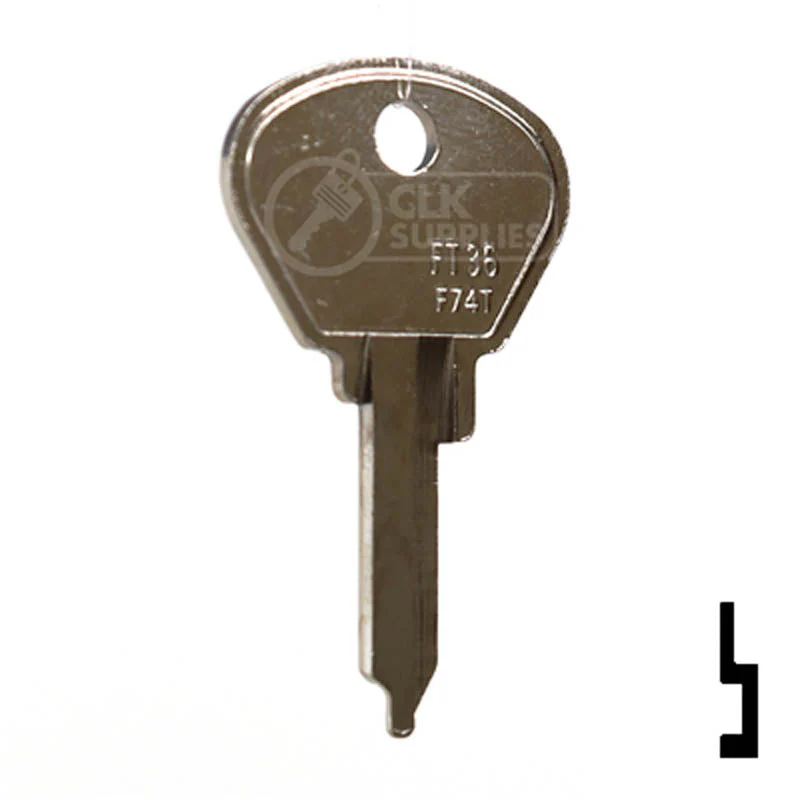 Uncut Key Blank | Fiat | FT44, FT36 - Image 2