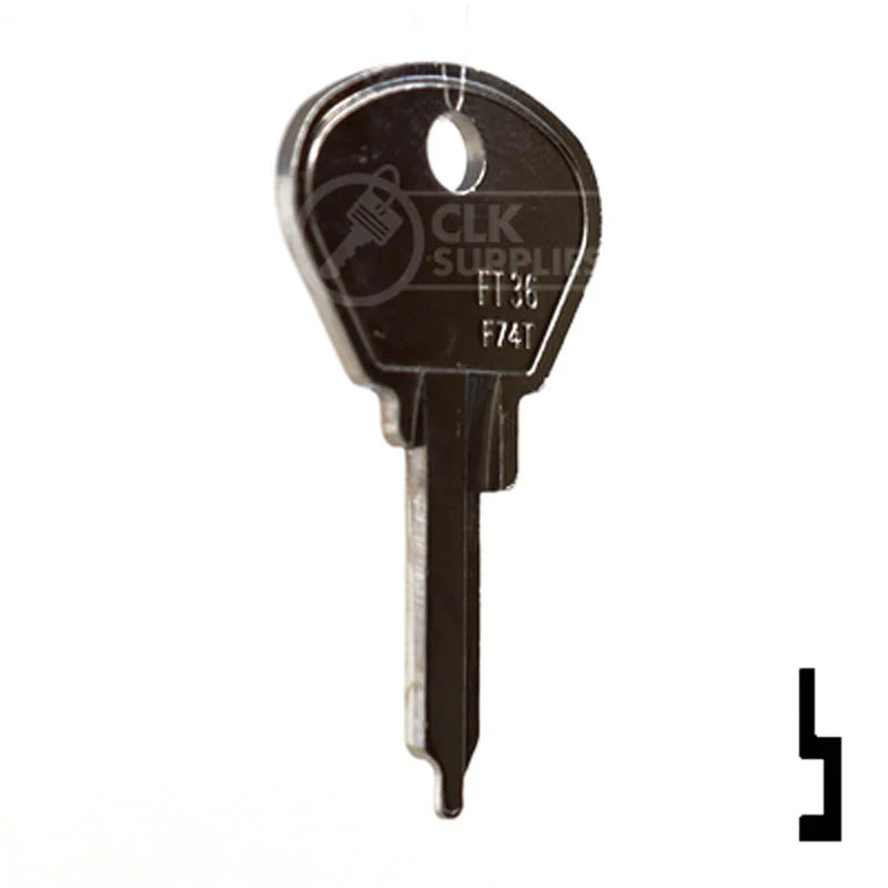 Uncut Key Blank | Fiat | FT44, FT36 - Image 3