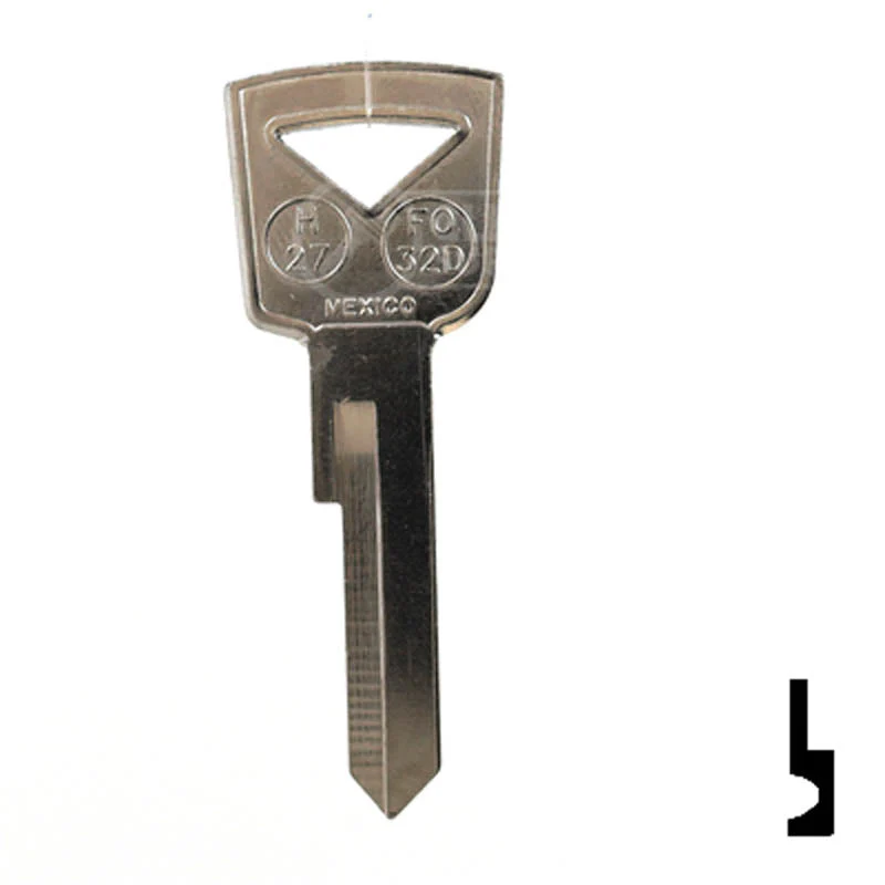 Uncut Key Blank | Ford | H27, 1127DP - Image 13