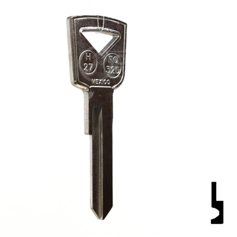 Uncut Key Blank | Ford | H27, 1127DP - Image 16