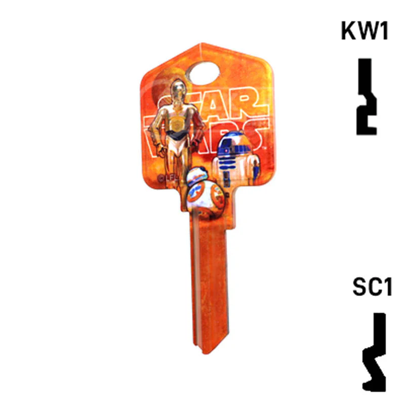 Happy Keys- BB8 Key (Choose Keyway) - Image 11