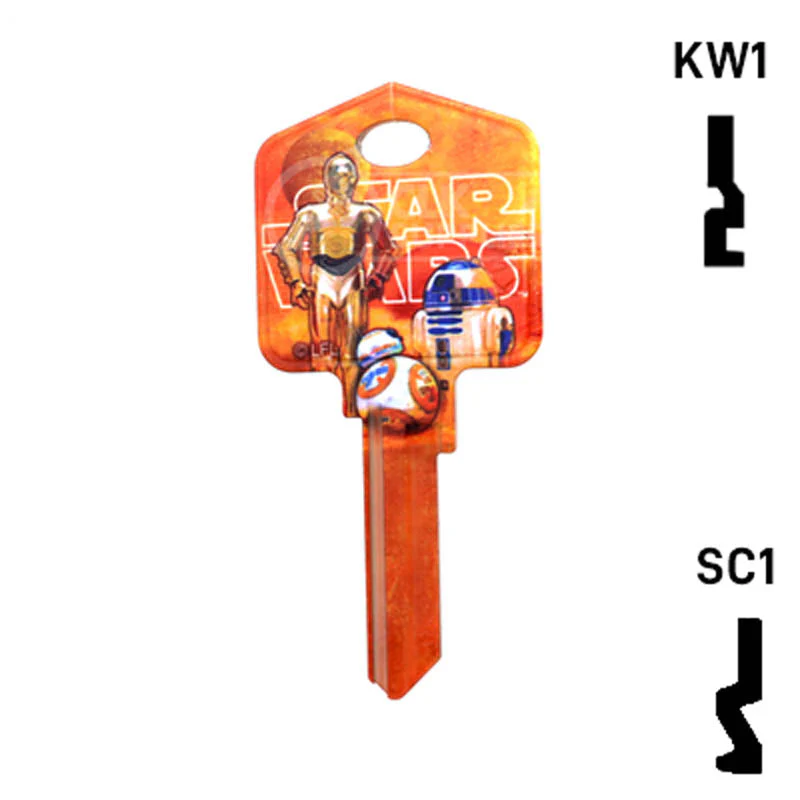 Happy Keys- BB8 Key (Choose Keyway) - Image 12