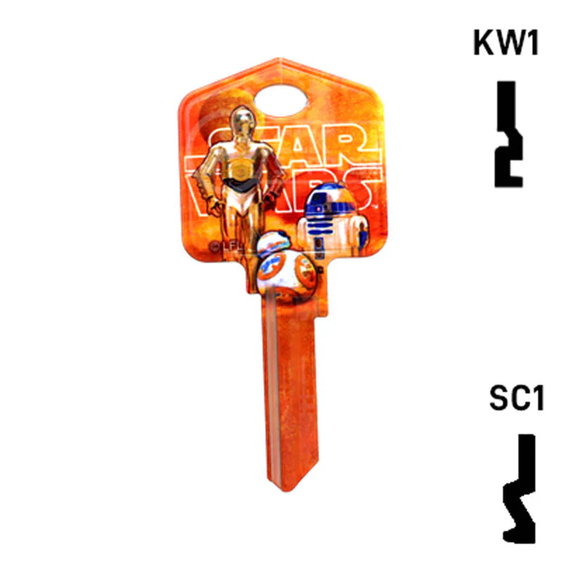 Happy Keys- BB8 Key (Choose Keyway) - Image 13