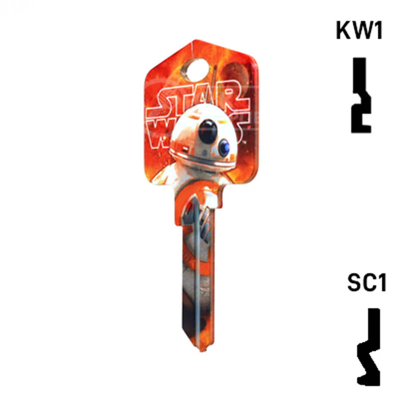 Happy Keys- BB8 Key (Choose Keyway) - Image 22