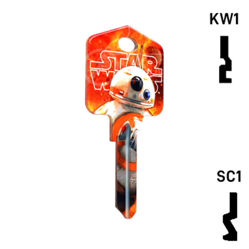 Happy Keys- BB8 Key (Choose Keyway) - Image 3