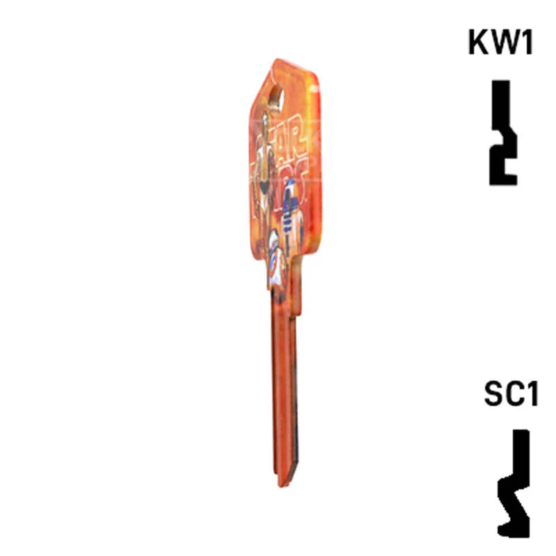 Happy Keys- BB8 Key (Choose Keyway) - Image 8