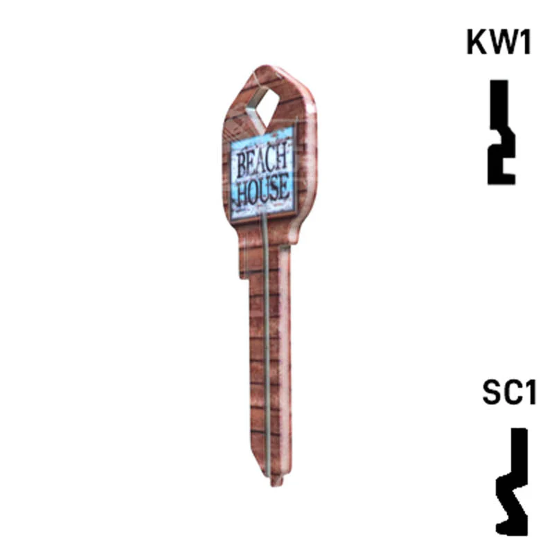 Happy Keys- Beach House Key (Choose Keyway) - Image 21