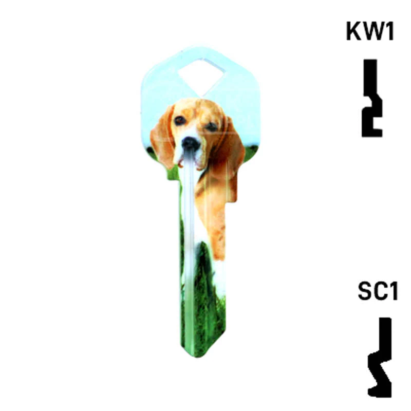 Happy Keys- Beagle Key (Choose Keyway) - Image 2
