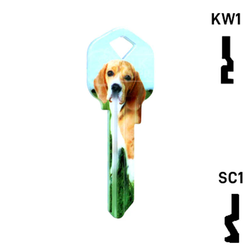 Happy Keys- Beagle Key (Choose Keyway) - Image 3