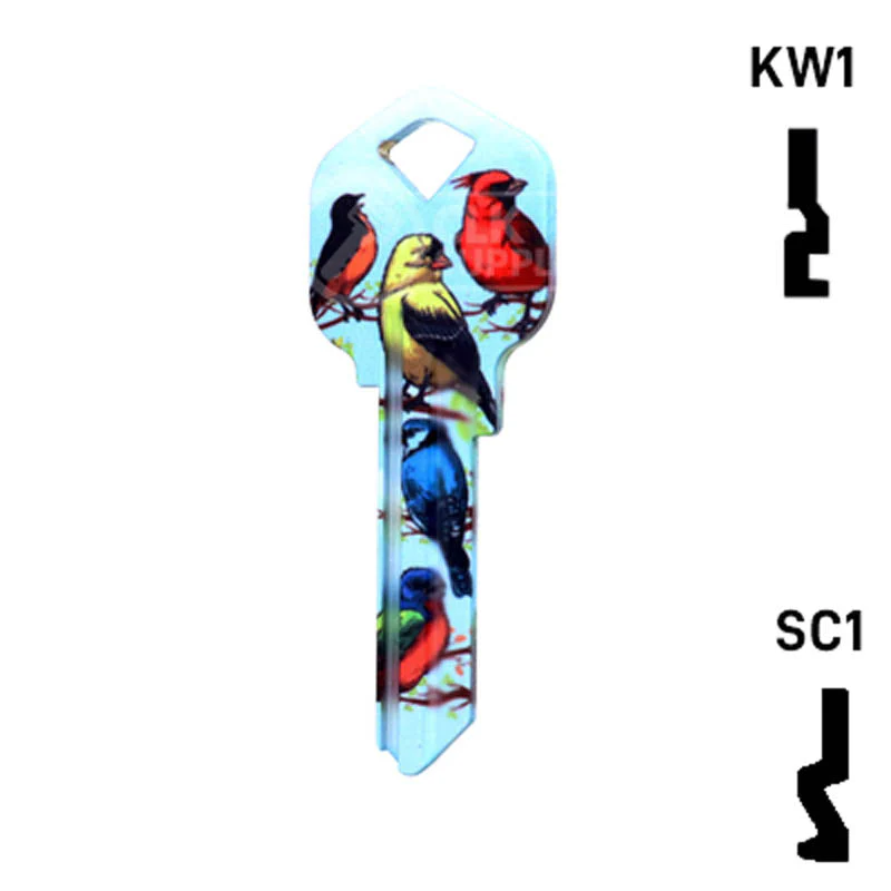 Happy Keys- Birds Key (Choose Keyway) - Image 11