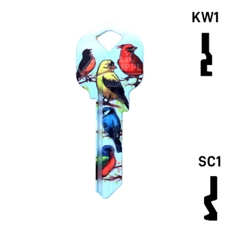 Happy Keys- Birds Key (Choose Keyway) - Image 12