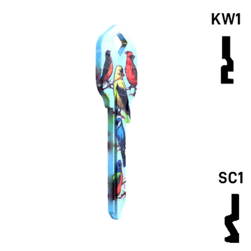 Happy Keys- Birds Key (Choose Keyway) - Image 17