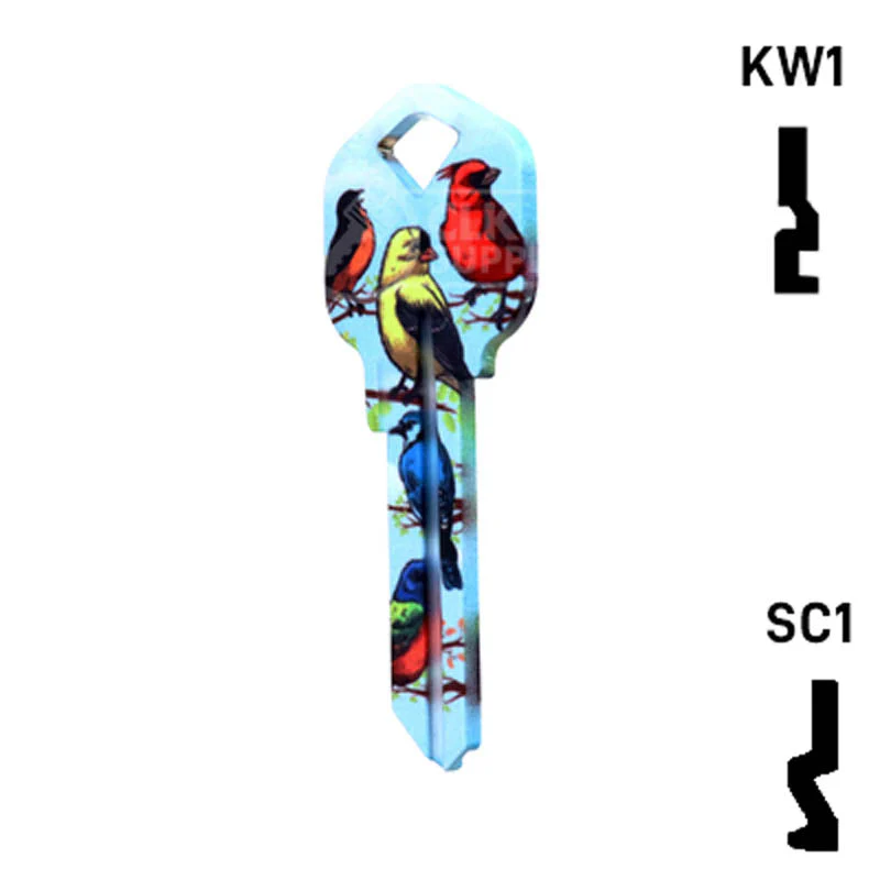 Happy Keys- Birds Key (Choose Keyway) - Image 22