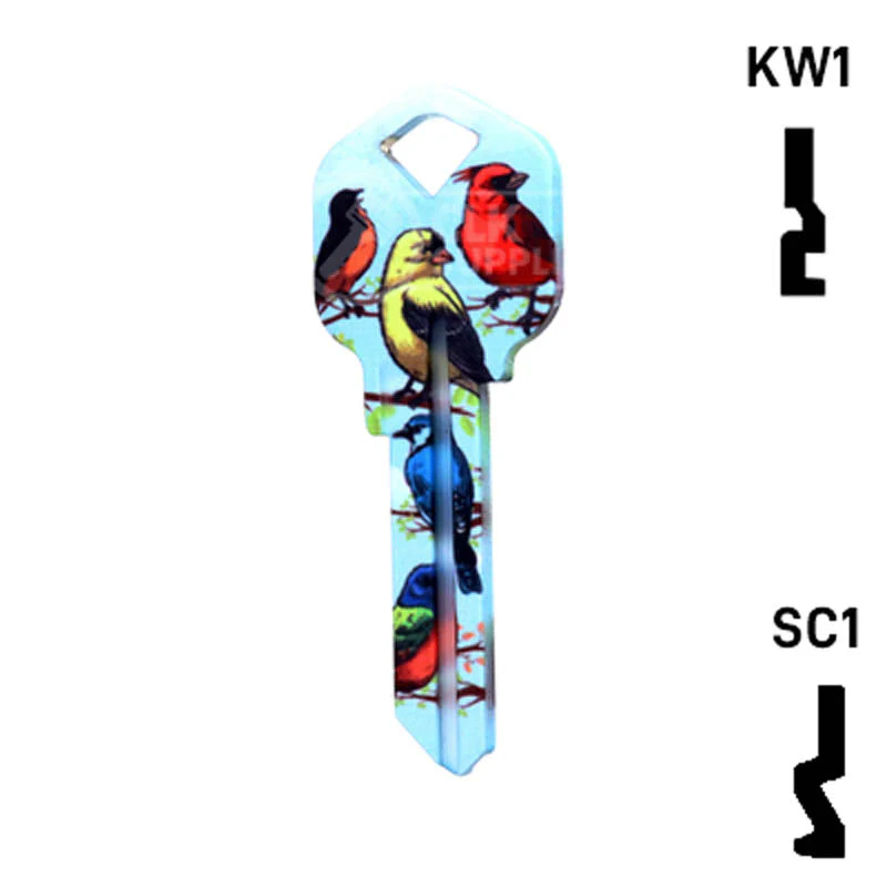 Happy Keys- Birds Key (Choose Keyway) - Image 23