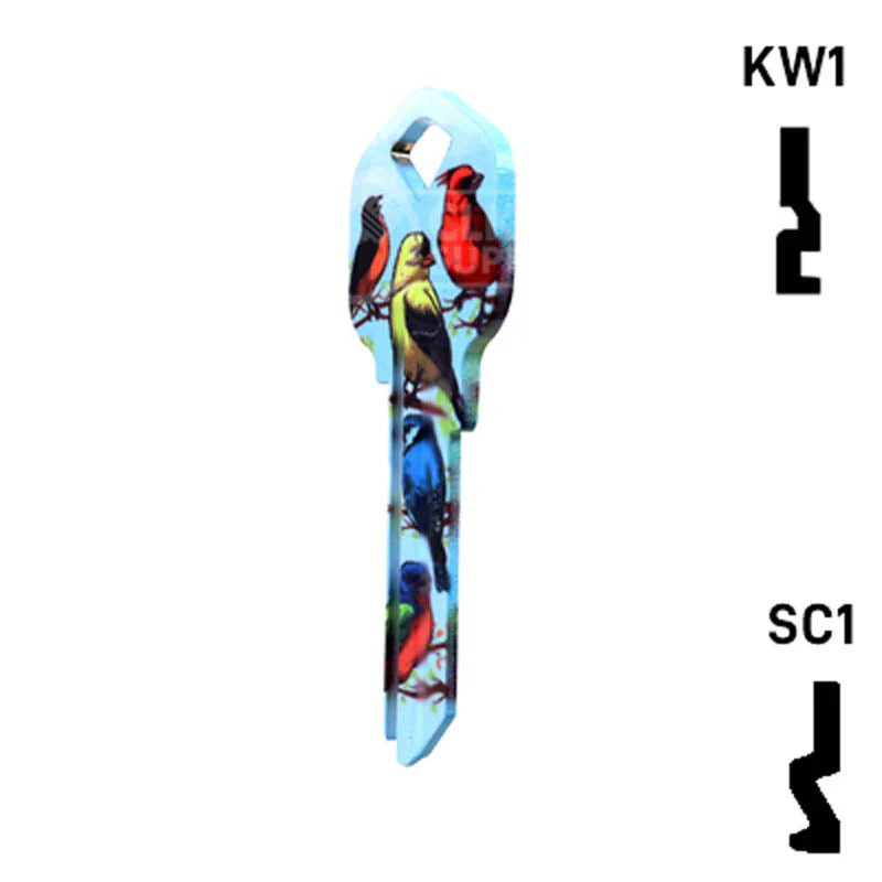 Happy Keys- Birds Key (Choose Keyway) - Image 9