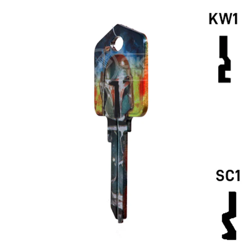 Happy Keys- Boba Fett Key (Choose Keyway) - Image 21