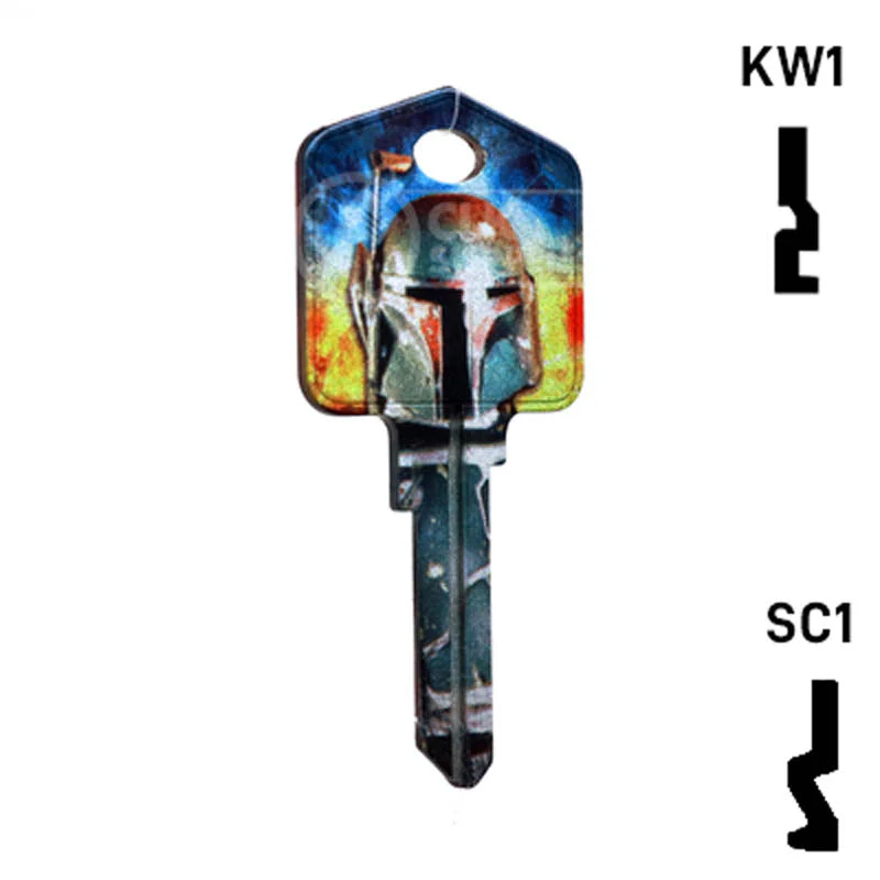 Happy Keys- Boba Fett Key (Choose Keyway) - Image 3