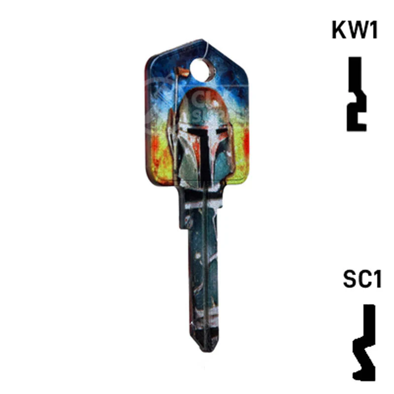 Happy Keys- Boba Fett Key (Choose Keyway) - Image 4