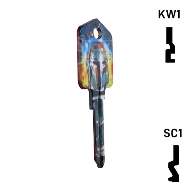 Happy Keys- Boba Fett Key (Choose Keyway) - Image 5