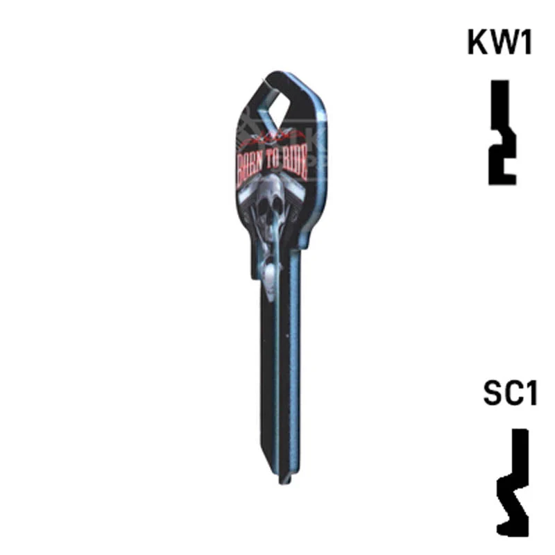 Happy Keys- Born to Ride Key (Choose Keyway) - Image 10