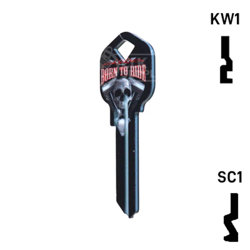 Happy Keys- Born to Ride Key (Choose Keyway) - Image 11