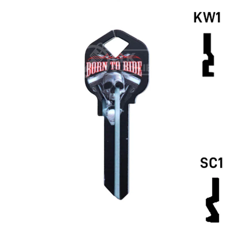 Happy Keys- Born to Ride Key (Choose Keyway) - Image 13
