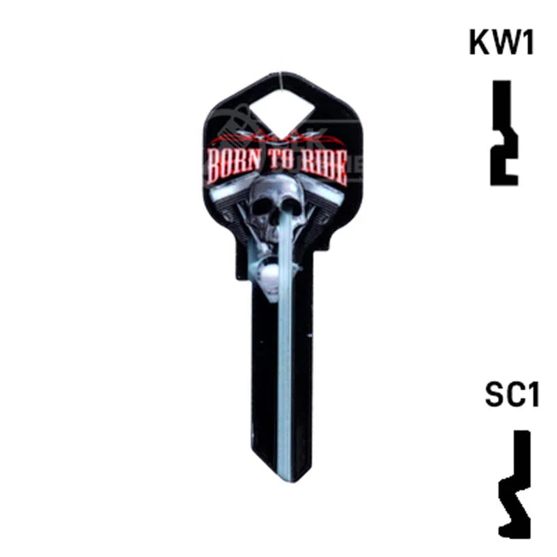 Happy Keys- Born to Ride Key (Choose Keyway) - Image 14