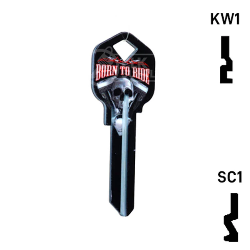 Happy Keys- Born to Ride Key (Choose Keyway) - Image 16