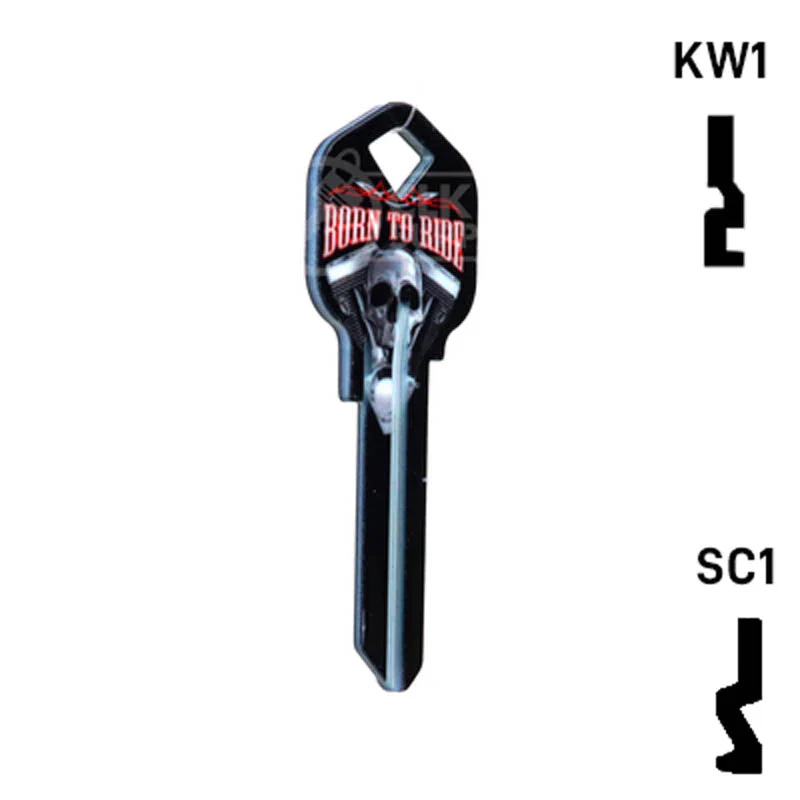 Happy Keys- Born to Ride Key (Choose Keyway) - Image 17