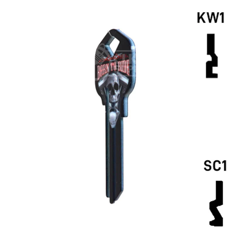 Happy Keys- Born to Ride Key (Choose Keyway) - Image 22