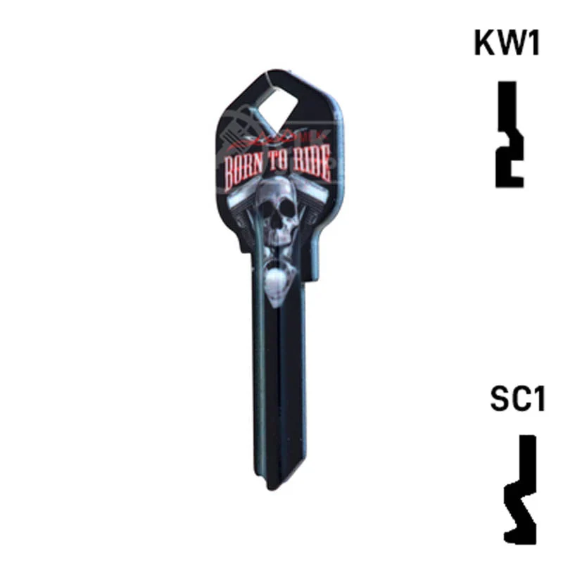 Happy Keys- Born to Ride Key (Choose Keyway) - Image 23
