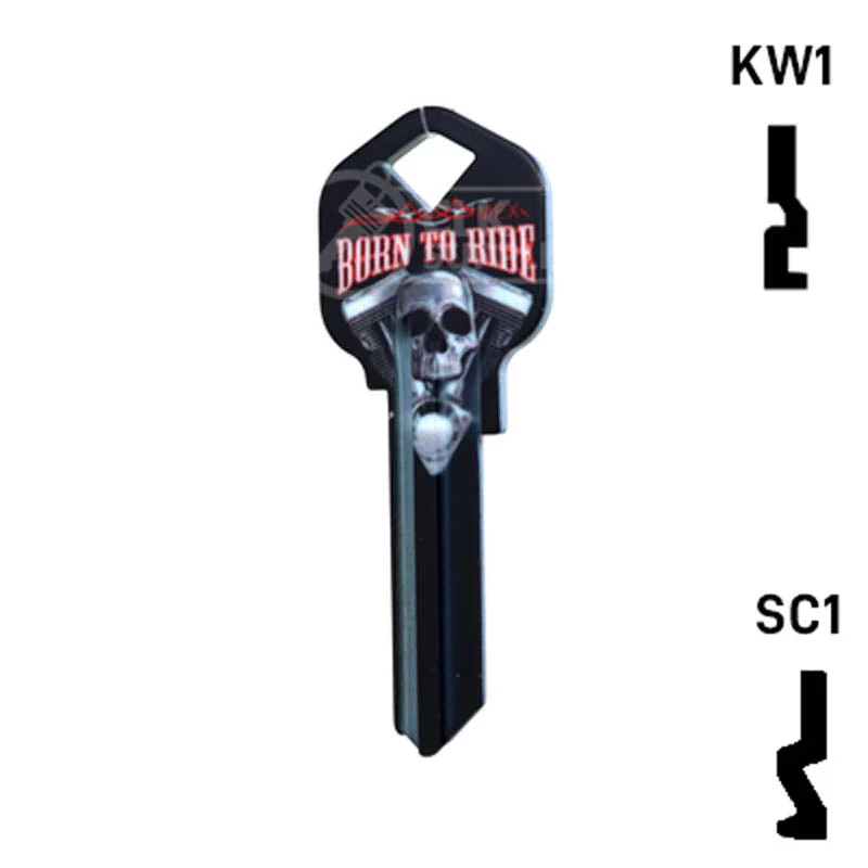Happy Keys- Born to Ride Key (Choose Keyway) - Image 24