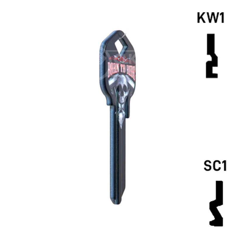 Happy Keys- Born to Ride Key (Choose Keyway) - Image 6