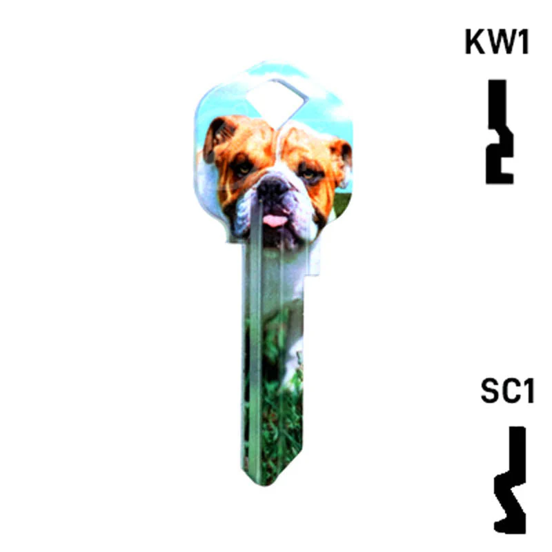 Happy Keys- Bulldog Key (Choose Keyway) - Image 2