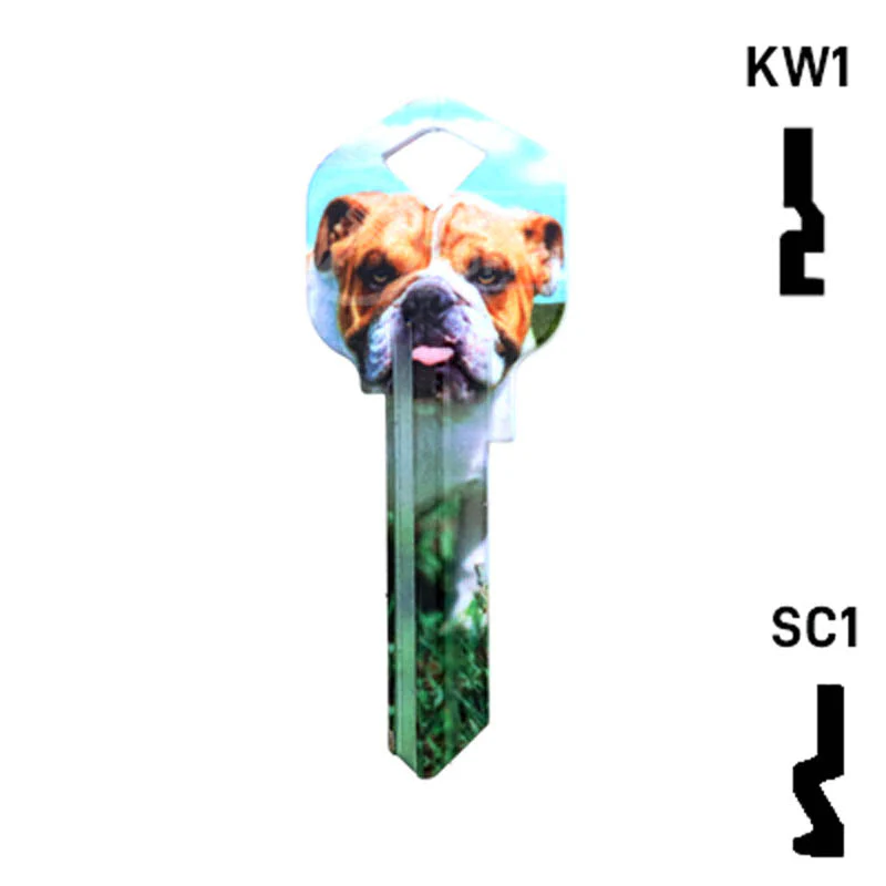 Happy Keys- Bulldog Key (Choose Keyway) - Image 24