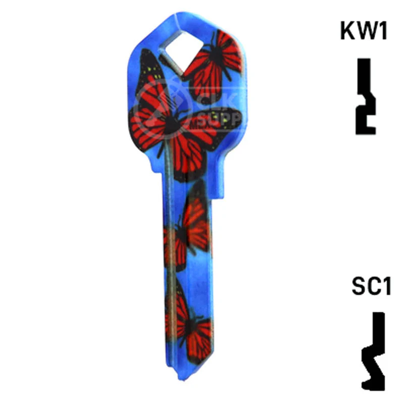 Happy Keys- Butterflies Key (Choose Keyway) - Image 11