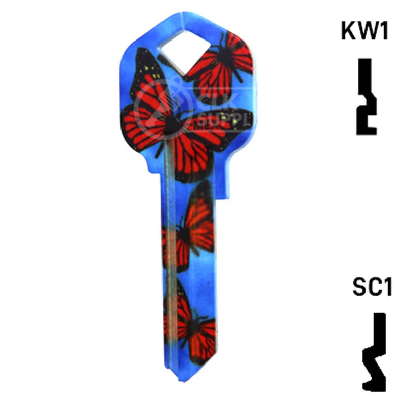 Happy Keys- Butterflies Key (Choose Keyway) - Image 12