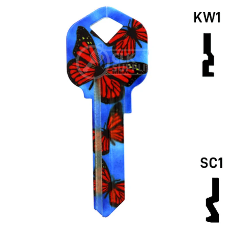 Happy Keys- Butterflies Key (Choose Keyway) - Image 13