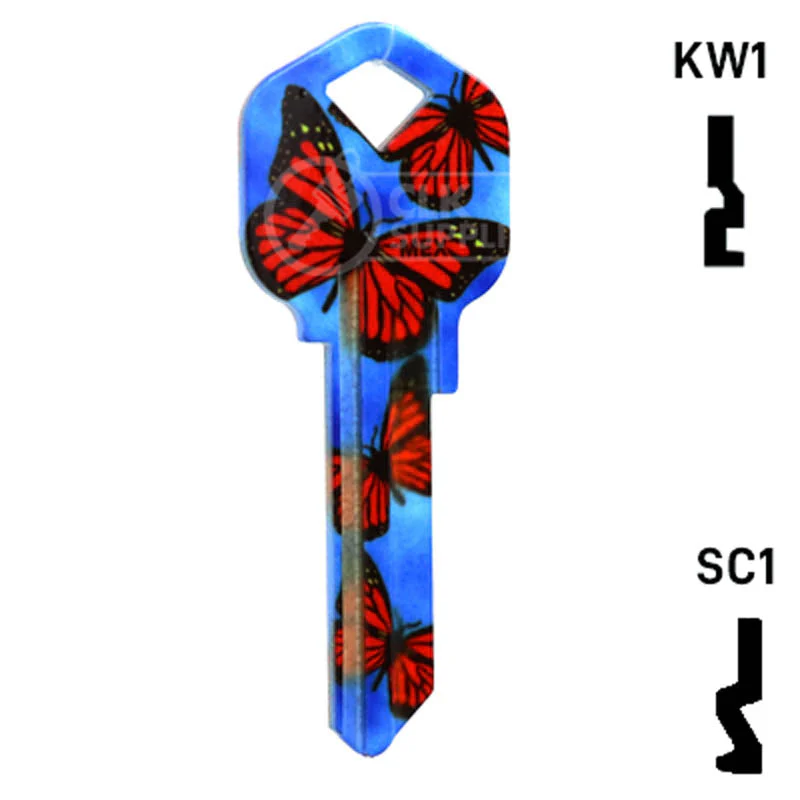 Happy Keys- Butterflies Key (Choose Keyway) - Image 15
