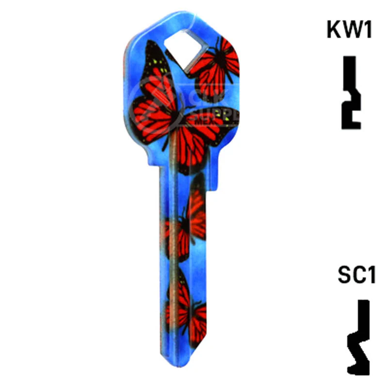 Happy Keys- Butterflies Key (Choose Keyway) - Image 16