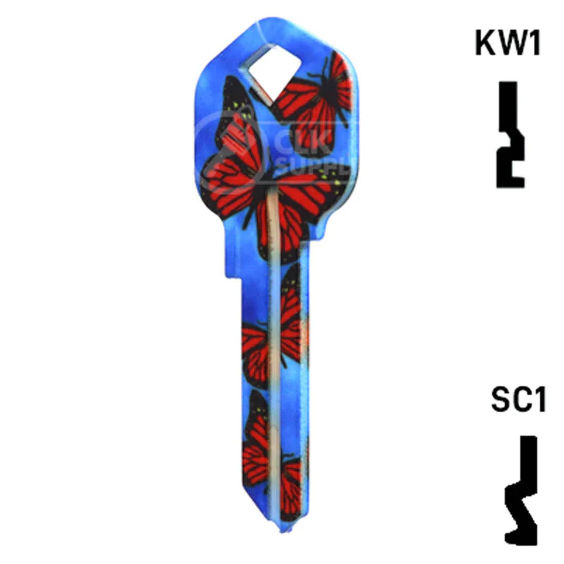 Happy Keys- Butterflies Key (Choose Keyway) - Image 23