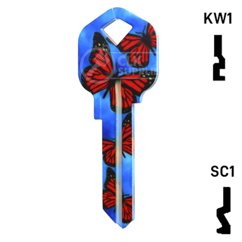 Happy Keys- Butterflies Key (Choose Keyway) - Image 24