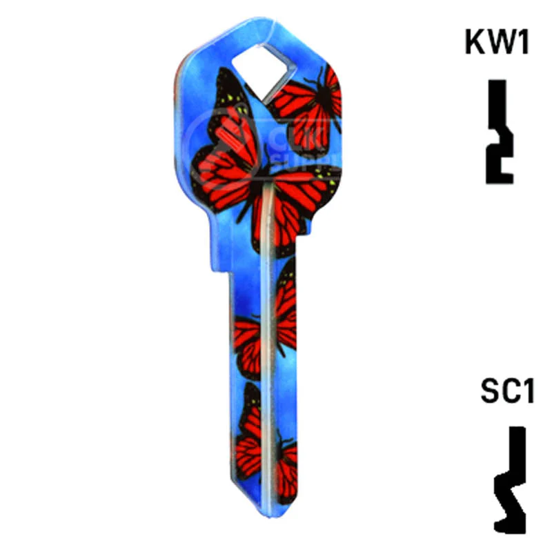 Happy Keys- Butterflies Key (Choose Keyway) - Image 4