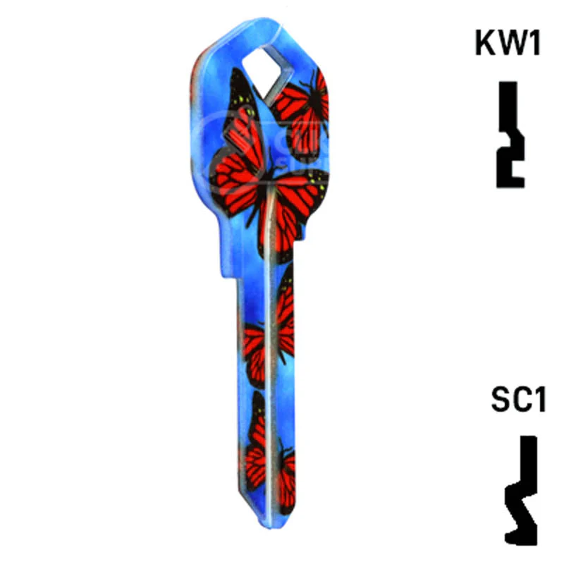 Happy Keys- Butterflies Key (Choose Keyway) - Image 5
