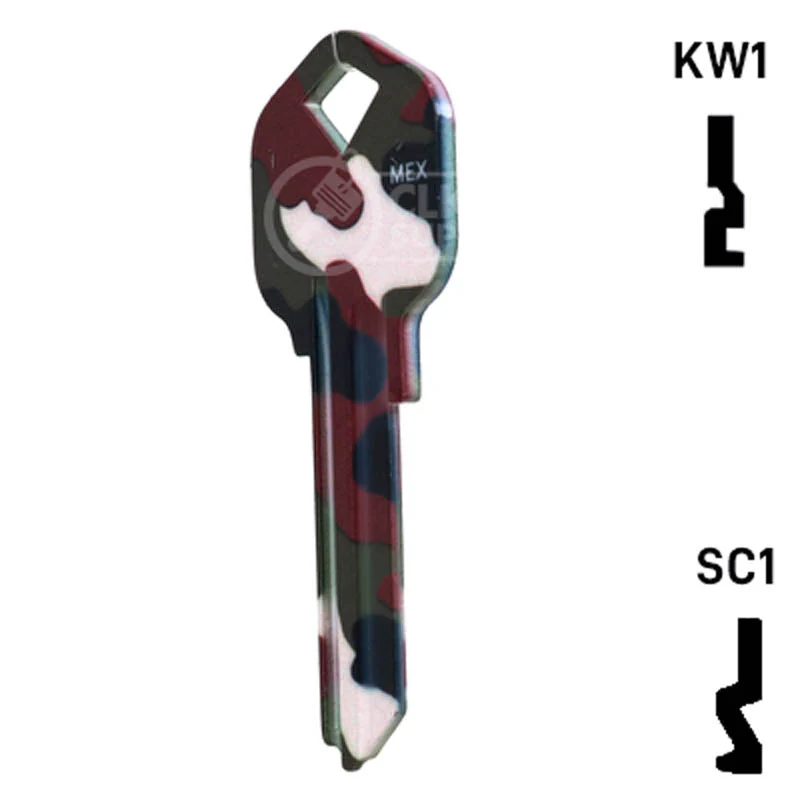 Happy Keys- Camouflage Key (Choose Keyway) - Image 10