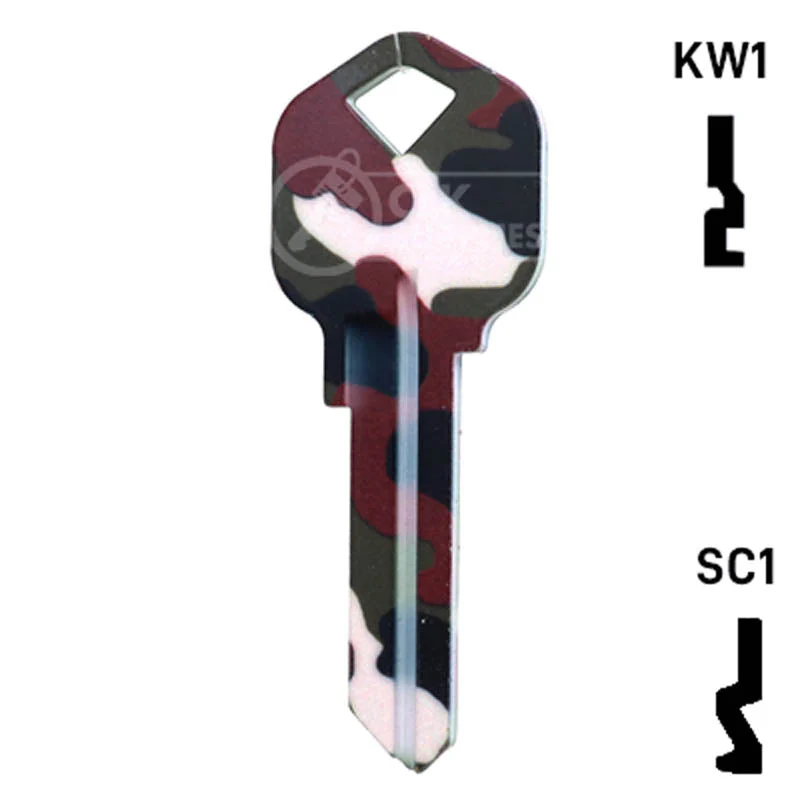 Happy Keys- Camouflage Key (Choose Keyway) - Image 24
