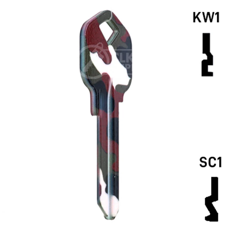 Happy Keys- Camouflage Key (Choose Keyway) - Image 5
