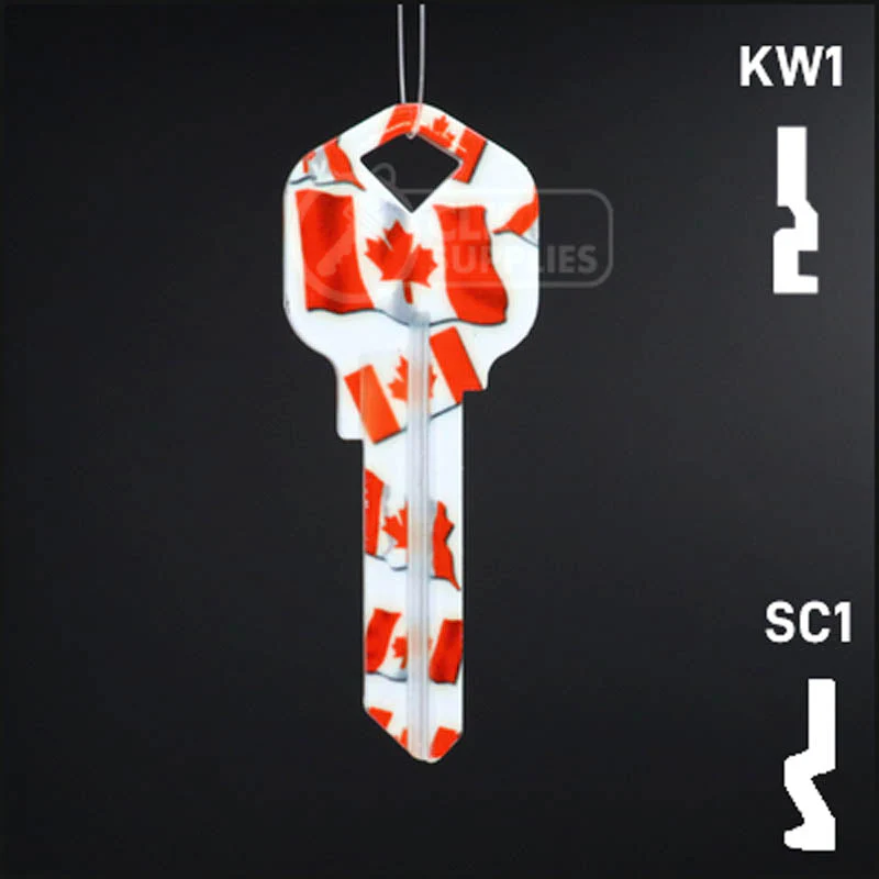 Happy Keys- Canadian Flag Key (Choose Keyway) - Image 2